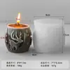 Jiahuimei Decorações de Natal Floco de Neve Vela Perfumada Cilíndrica Molde de Silicone