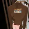 Top de Felpa De Rong Otoño e Invierno para Niños Medianos y Grandes Casual Manga Larga Niña Cuello Semi Alto Adorno de Volantes Camiseta Base para Niñas