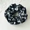 Versión Coreana de la Nueva Exquisita Trenza para el Cabello Estampada Floral Elegante con Flores Grandes y Cuerda para el Cabello de Alta Gama para el Viaje Diario Retorcedor de Cabello