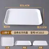 Plato de Melamina Rectangular Bandeja de Plástico Blanco Plato Comercial para Comida Rápida Hotel Hotel Servir Fideos Restaurante Especial