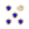 Acessórios para Joias DIY Coração de Diamante Coração de Pêssego Pingente de Strass Pulseira Chaveiro Colar Pingente Decorativo W484