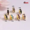 Cobre Folheado a Ouro 18K Incrustado com Diamantes Coloridos e Zircônia Espaçadores Espaçadores Pulseira Bodhi Wenwan Acessórios de Pulseira