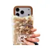 Ciervo de Peluche Otoño e Invierno Adecuado para Funda de Teléfono Móvil Apple 17Promax Iphone16 Portátil 13 Lindo 14 Nuevo Estilo 15