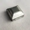 Acessórios de ferro forjado para guarda-corpo, tampão de poste, tampa superior, plugue, tampa redonda, tubo quadrado, esfera redonda, tampão de poste vertical, tampão de poste, aço zinco