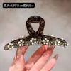 Novo Prendedor de Cabelo Flor 2025 para Mulheres, Estilo Fresco com Strass, Adequado para Cabelos Grossos, Grampo de Cabelo de Luxo Leve, Presilha de Tubarão para a Parte de Trás da Cabeça