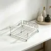 Em Estoque Suporte de Guardanapo de Ferro Arte em Ferro Nórdico Porta-Guardanapos Quadrado Suporte de Tecido de Metal para Mesa Porta-Tecido