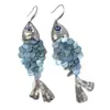 Brincos Coloridos de Concha de Peixe Escama, Estilo Feriado, Luxo Leve, Brincos Elegantes de Alta Qualidade, Brincos de Borla
