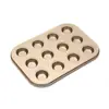 Molde para Cupcakes Redondo de 6 Piezas y 12 Piezas, Molde para Muffins, Molde para Tartas, para Uso Doméstico, Horneado, Bandeja para Hornear, Molde para Horno, Antiadherente