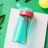 Taza de agua de plástico resistente a caídas para niños, con pajita, para bebés, niños y niñas, para estudiantes de primaria, con dibujos animados bonitos, a prueba de fugas, para verano