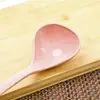 Comercio Exterior Cocina Vajilla de Plástico Espesada Cuchara Grande para Gachas Cuchara de Paja de Trigo Hogar Cuchara para Gachas de Mango Largo