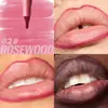 Delineador de labios aterciopelado, labios voluminosos, no se desvanece, no se pega, hidrata.