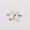 Exquisitos Colgantes de Estrella y Corazón Incrustados de Diamantes, Pulseras Hechas a Mano para DIY, Collares, Colgantes, Materiales y Accesorios para Joyería