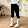 Leggings Lisos para Niñas 26 Otoño Nuevo Estilo Elásticos Exteriores Largos Estilo Coreano Elegantes Versátiles Múltiples Colores