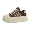 Zapatos Retro de Suela Gruesa para Mujer Versátiles Plataforma Primavera y Otoño 2026 Nuevo Estilo de Otoño Popular Celebridad de Internet Más Vendido Casual Deportivos Zapatos de Skate