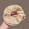 Scrunchie de poá fresco para primavera e verão para mulheres, elástico de cabelo elegante, acessório de cabelo doce e estiloso para penteados presos