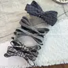 Pinza de plátano con lazo de tela a cuadros estilo coreano, pinza vertical de alta gama y exquisita para peinado semirecogido de mujer, accesorio para el cabello
