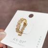 Livro Vermelho recomenda Anéis Coração a Coração Personalizados de Zircônia Micro-cravada Moda Luxo Leve Senso Avançado Cheio de Diamantes Anel de Dedo Amor