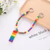 Cadena de Cuentas Arcoíris DIY Cadena para Funda de Teléfono Móvil Bloques de Construcción Cuentas de Color Caramelo m Bean Cadena de Accesorios para Funda de Teléfono Móvil Arcoíris Decoración Colgante de Cadena
