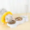 Set de cuencos multiusos para mascotas más vendido transfronterizo con tres cuencos, diseñado para proteger la columna cervical, dispensador automático de agua, cuencos anti-derrame para perros y gatos, accesorios para mascotas
