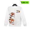 Europa y Estados Unidos Transfronterizos Sudadera de Manga Larga con Estampado Digital 3D de Ardillas Qiqi y Titi, para Usar por Dentro y por Fuera, Cuello Redondo