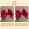 Presilha de Cabelo com Cabeça de Bola Infantil Presilha Pequena Vermelha Acessórios de Cabelo com Laço para Meninas Presilha Feminina 2025 Novo Presilha Adorno de Cabeça