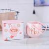 Caneca de Cerâmica Mármore Escandinavo, Caneca Simples para Café, Presente de Casamento com Logo Impresso, Necessidades Diárias
