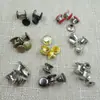 Botones de Presión Planos con Remache Redondo Metálicos de Cobre Hierro Tachuelas de Cara Simple y Doble para Ropa, Zapatos, Bolsos y Equipaje