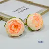 Atacado de fábrica spot peônia europeia pequena carro de casamento fundo de casamento parede de flores arranjo de flores tecido de seda cabeça de flor de outono flores