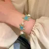 Pulsera de Perlas y Estrella de Acrílico Transfronteriza Europea y Americana, Pulsera Estilo Vacaciones en la Costa, Lujo Ligero, Sensación de Alta Gama, Joyería de Moda Personalizada