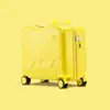 Maleta Montable para Niños y Niñas, Nuevo Modelo 2025, Equipaje de Mano de 20 pulgadas con Cerradura de Combinación, Maleta Pequeña de Carrito de Viaje para Niños