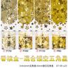 Decoración facial de estrella de cinco puntas hueca mixta transfronteriza nueva para uñas de mascotas polvo de purpurina venta al por mayor de fábrica diamante