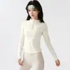 Top de manga larga para mujer, de longitud corta, con media cremallera, para fitness, con paneles texturizados, alta elasticidad, secado rápido, adecuado para correr al aire libre y yoga