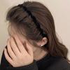 2026 Nuevo Estilo Tela Terciopelo Tejido Ola Diadema para Mujer, Diadema para Lavarse la Cara, Accesorio para el Cabello Esponjoso Vintage de Punta Alta