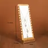 Soporte de Exhibición de Collares de Bambú y Madera, Soporte para Colgantes, Soporte Vertical en Forma de L para Joyería, Tablero Desmontable para Exhibición de Joyas, Accesorios para Exhibición de Joyas