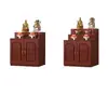 Mesa de Altar Budista con Gabinete, Altar Budista, Santuario, Gabinete de Estatua de Buda Estilo Chino Nuevo, Sala Doméstica de Doble Capa Tres Capas, Mesa de Hadas