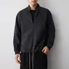 Sudadera casual de calle para hombre Mokamke con cuello alto y media cremallera, nuevo estilo de otoño, sudadera con look de dos piezas para hombre 55955