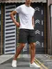 Shorts de Verão Versátil e Quente, Venda Cruzada, Cinza, Secagem Rápida, Cinco Pontos, Masculino, Solto, Casual, Esportivo, Cargo