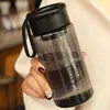 Vaso de Agua de Plástico de Gran Capacidad para Verano, de Aspecto Elegante, Vaso Deportivo con Colador de Té, Vaso Portátil para Hombres y Mujeres, Diseño Sencillo