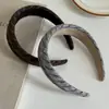 Diadema de Punto Rayada Ancha Estilo Coreano Elegante para Mujer, Diadema Versátil de Alta Gama para Uso Diario, Lavado de Cara y Peinado