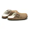 RUIZUSTOCK Chinelos de Cortiça Baotou de Inverno para Homens Sapatos de Algodão para Mulheres Sandálias e Chinelos Quentes Revestimento de Lã Revestimento Externo Fosco