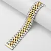 Para Apple Watch Correa de Cinco Perlas Acero Inoxidable Sólido Huawei Samsung iwatch6 Correa Inteligente