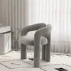 Silla de maquillaje minimalista estilo crema, taburete de tocador para el hogar, silla para salón de uñas, silla individual simple de diseño para dormitorio, silla de comedor individual de ocio