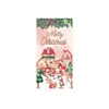 Navidad Año Nuevo Pareados Tela de Fondo Ancho de Puerta Cubierta de Puerta Bandera de Jardín Decoración Exclusiva de Comercio Exterior de Amazon Arreglo