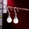 Prata Humana Prata Tailandesa Brincos da Nova Moda Prata S925 Joias Brincos Femininos Antigos com Miçangas de Concha