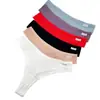 Tanga de algodão canelado nova transfronteiriça feminina sexy cintura baixa comércio exterior calça T fábrica direta respirável lingerie feminina