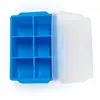 Producto popular transfronterizo: Molde de Hielo de Verano para Bebidas de Whiskey de Grado Alimenticio, Fácil de Desmoldar, Congelable y Reutilizable, Bandeja de Hielo de Silicona de 6 Cavidades