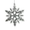 Decoración navideña con diseño en forma de 12 piezas de copo de nieve de Navidad, colgante de cristal, copo de nieve transparente, bricolaje, barra de hielo, colocación