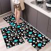 Tapete de cocina fresco de estilo americano, manta de noche, alfombra larga, tapete para puerta de entrada, tapete de corte completo, exportación transfronteriza