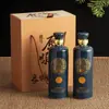 Paquete de 0.5 kg Botella de Vino de Cerámica, Botella de Vino Casera de Vino de Frutas, Botella Vacía Antigua para Licores, Jarra de Vino, Bodega Sellada, Jarra de Vino Creativa
