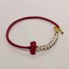 Garantido para Passar em Provas com Pulseira Flor de Pessegueiro Wenchang Semi-Acabada DIY Miçangas Corda Lisa Corda Trançada Fina de Oito Fios Pulseira